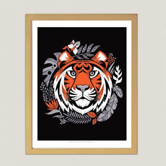Cara de tigre de Bengala