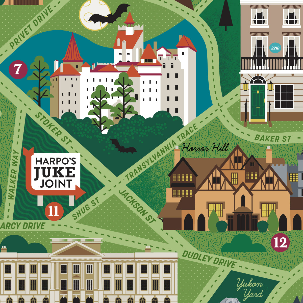 Classic Literature Locations Map