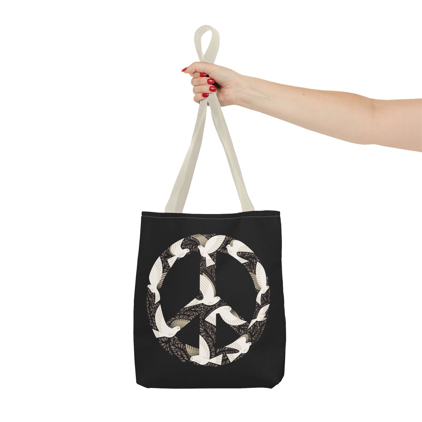 Bolsa de mano con palomas de la paz