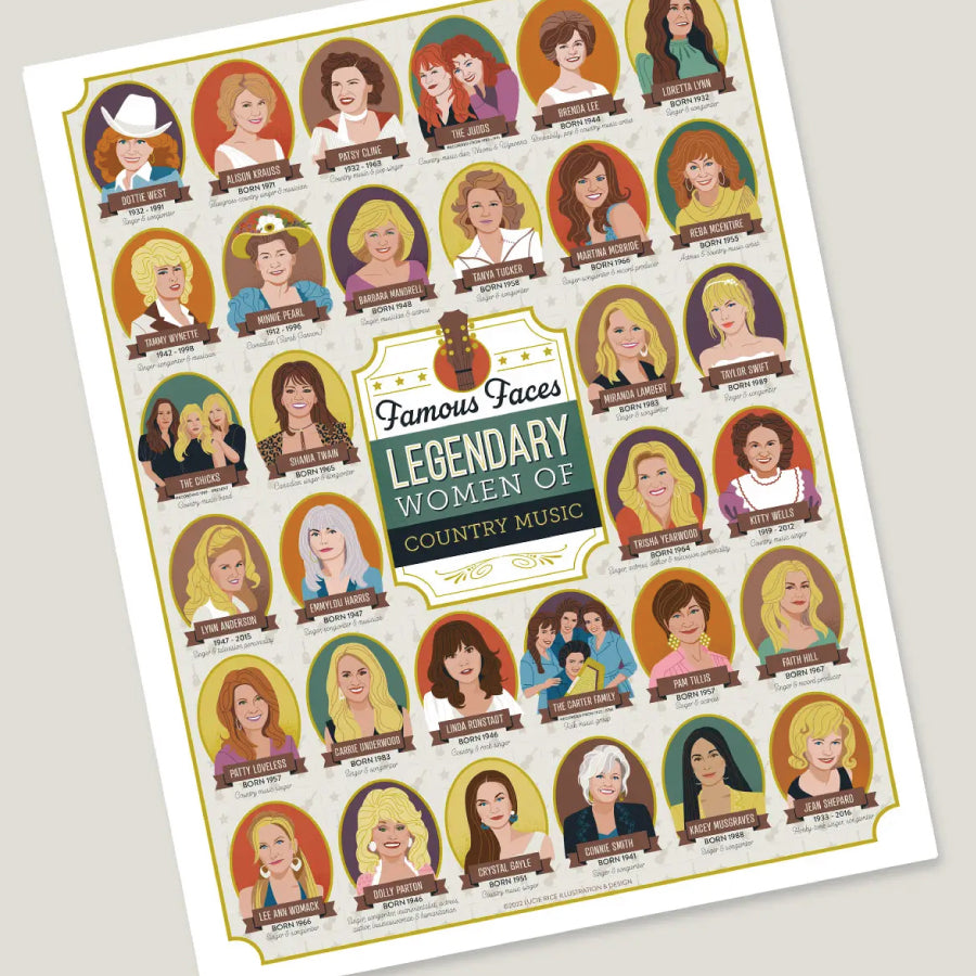 Legendary Women of Country Music – Lucie Rice Illustration and Design