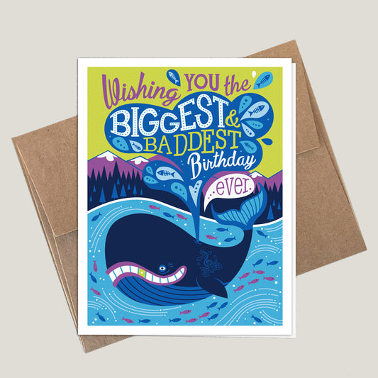 Whale Birthday Card